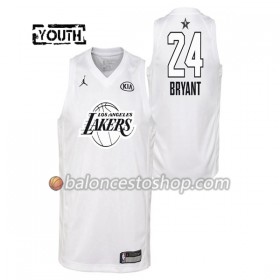 Camiseta Niños NBA Los Angeles Lakers Kobe Bryant 24 2018 All-Star Jordan Brand Blanco Swingman